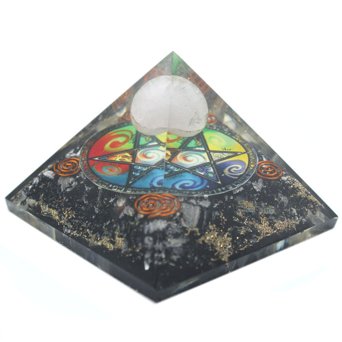 Orgonit Pyramide – Midnight Pentagon (Groß)