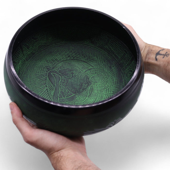 Extra Loud - Mushroom Singing Bowl - Moss Green