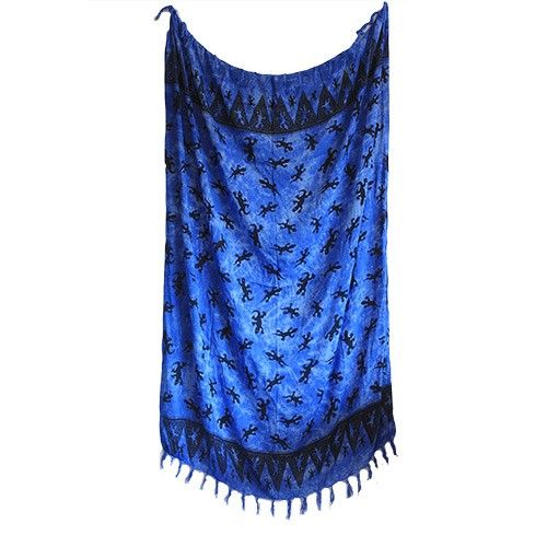Bali Sarongs - Gecko, Blau