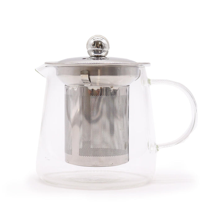 Glass Infuser Teapot - Flask Shape (350ml)
