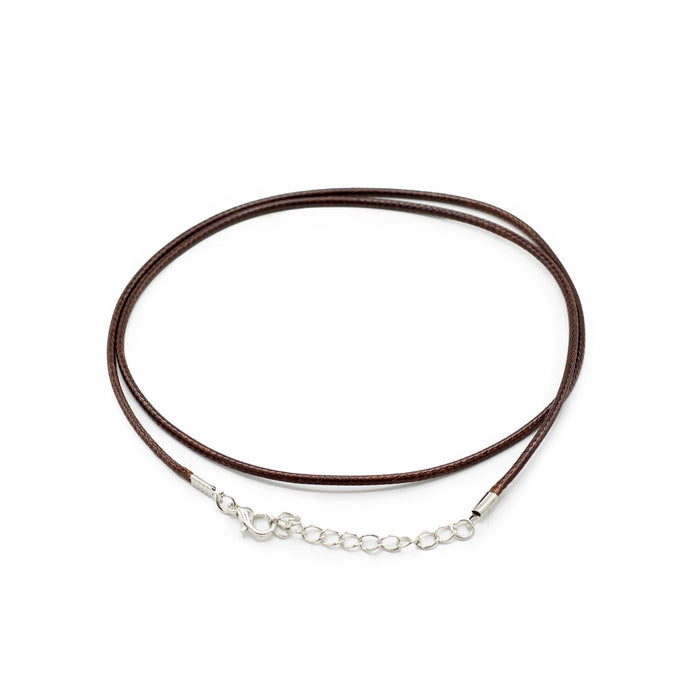 Gewachstes Anhängerkordel – Dunkelbraun, 2mm
