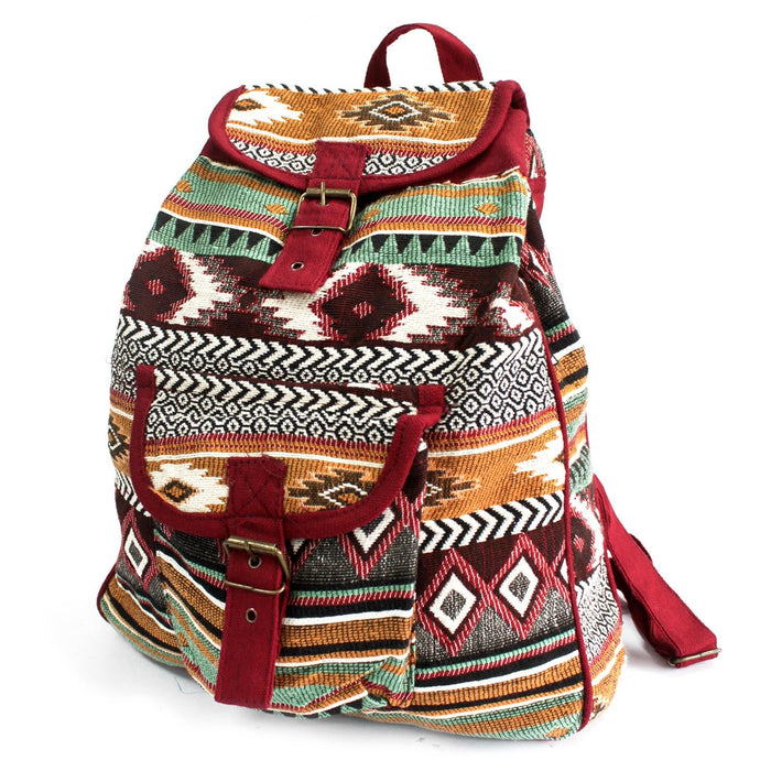 Jacquard-Rucksack – Schokolade