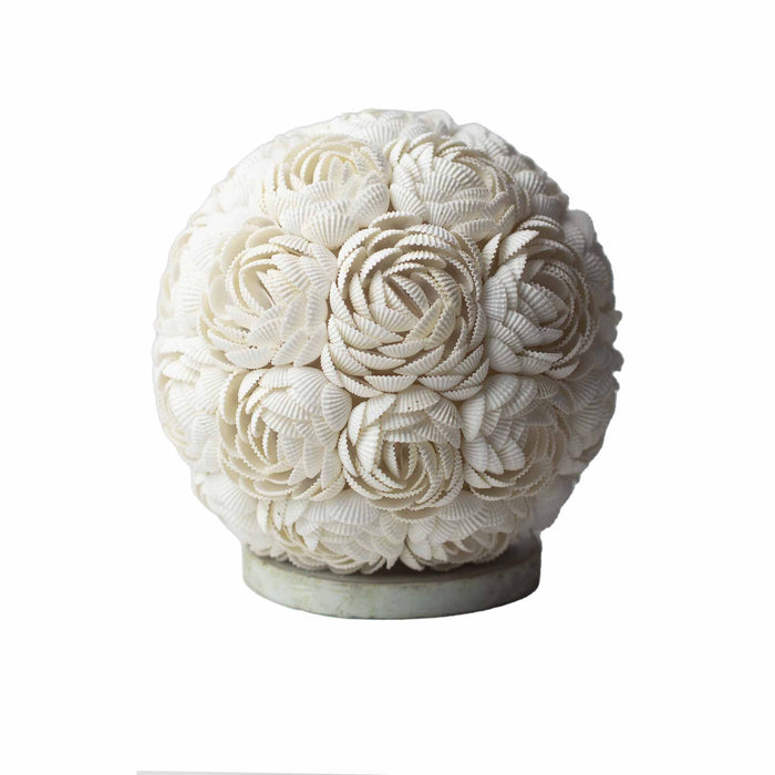 Boho Sea Shell Lamp - Rose Globe, 15cm
