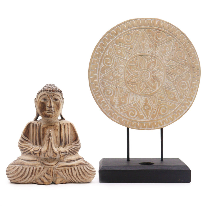 Buddha Feng Shui Set - Klassisches Mandala, Natur