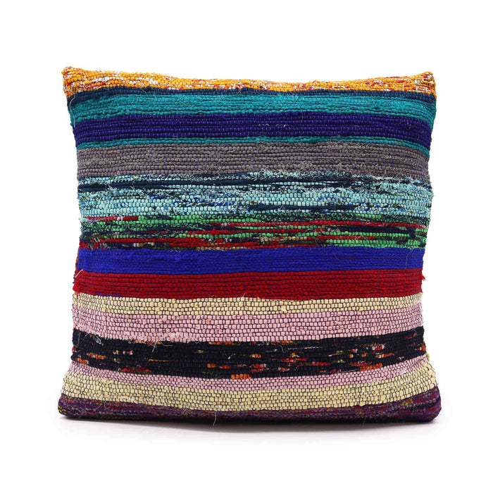 Rag Rug Cushion Cover - Charcoal Greys