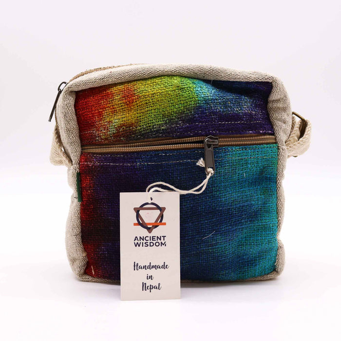 Hanf-Kuriertasche - Batik
