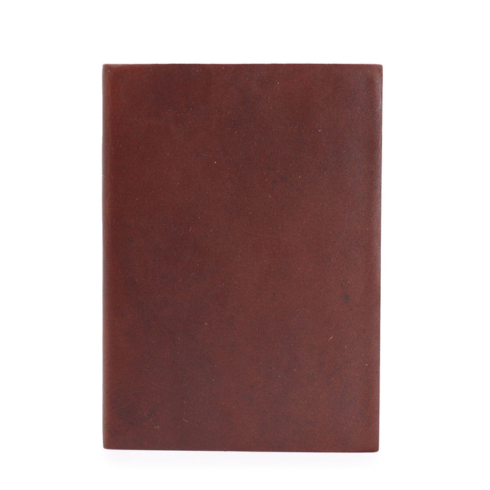 Carnet en cuir - Havane foncé (17,8 x 12,7 cm)