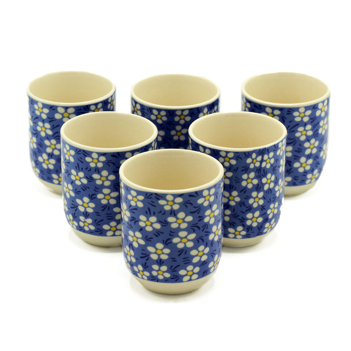 Kräuterteetassen – Blaues Gänseblümchen