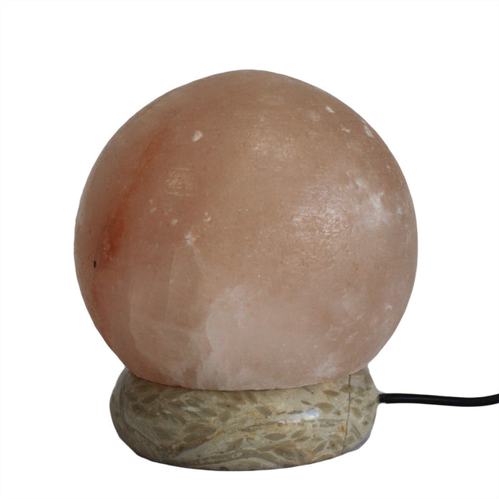 Lampe au sel de l'Himalaya USB à couleurs changeantes - Sphère, 1 kg