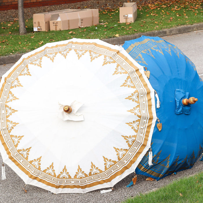 Bali Terrassenschirm – Naturleinen, 1,5 M