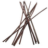 Dark brown slender bamboo diffuser sticks with natural wood grain texture for reed diffusers in choice of colours