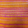 Textured brushed cashmelon ali baba trousers with horizontal stripes in vibrant orange and deep purple fabric
