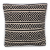 Classic cotton cushion cover with black and cream geometric woven tribal design cotton cushion for home decor
