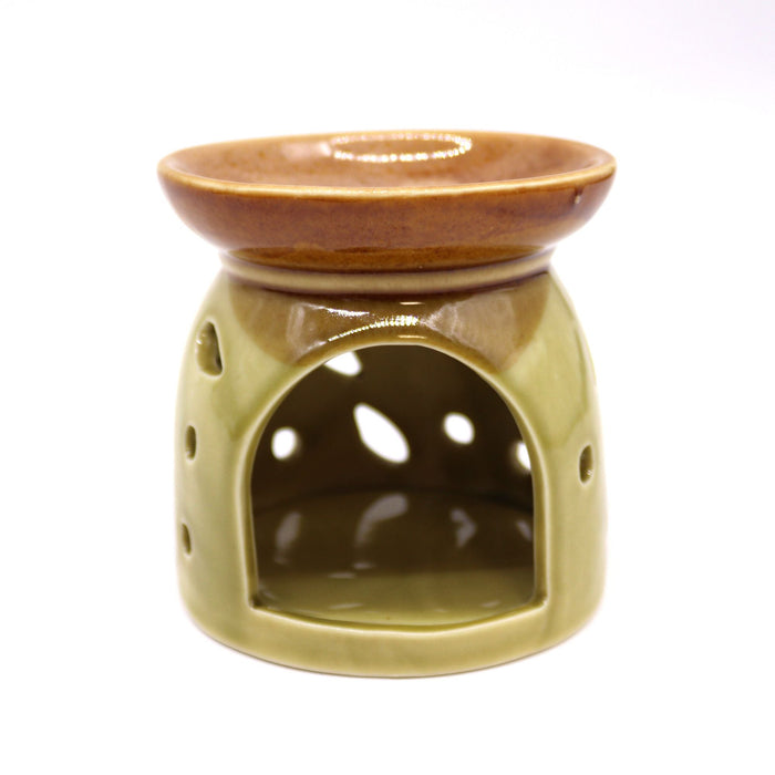 Classic Oil Burner - Green & Beige