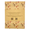 Beige recycled kraft wrapping paper sheet with cartoon pink green and brown cupcakes pattern 1m by 50cm