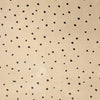 Beige recycled kraft wrapping paper with black polka dots on eco kraft paper folded sheet 1m x 50cm a4 size