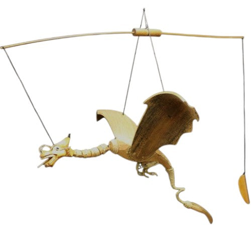 Großes Kokosnuss-Drachen-Mobile - Natur