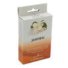 White and orange gradient cardboard box of elements brand jasmine incense cones for aromatic use