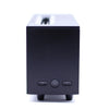 Black rectangular flame effect aroma diffuser with matte finish usb powered two mist settings and gentle bird sound
