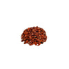 A pile of reddish-brown jagged gemstone chips made of red jasper weighing 1kg