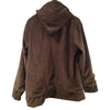 Brown lined cord hoodie made of corduroy fabric with a hood from gringo fairtrade collection