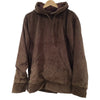 Brown lined cord hoodie with ribbed texture and matching drawstring hood from gringo fairtrade collection