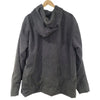 Dark gray lined cord hoodie with ribbed texture and relaxed fit made from corduroy by Gringo Fairtrade