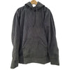 Dark gray gringo fairtrade lined cord hoodie with ribbed texture and front pocket made from corduroy material