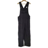 Black cord jumbo cord dungarees with subtle ribbed texture and adjustable shoulder straps from gringo fairtrade