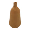 Handcrafted terracotta incense stick holder with matte terracotta finish narrow neck and tapered body