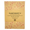 A package of planetwrapit heart vine recycled kraft wrapping paper with pink and peach heart flowers gift wrap