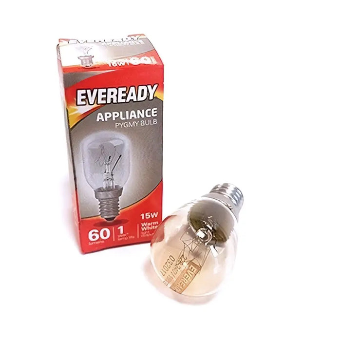 A clear glass 15w warm white eveready bulb with metallic screw base for a himalayan salt lamp heart 3.5kg showing hygroscopic properties