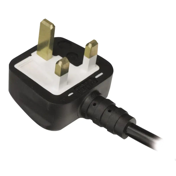 Black uk-style three-pin power plug with gold metal pins and black cable for himalayan salt lamp heart 3.5kg with hygroscopic properties