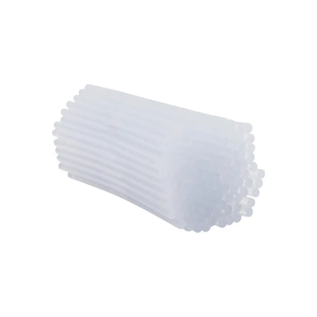 A stack of translucent white hot melt glue sticks 7mm compatible with nopsen 30w mini hot glue guns