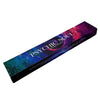 Psychedelic galaxy-themed rectangular box of psychic soul incense sticks from new moon aromas with black rose scent