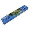 Blue rectangular box of new moon aromas natural incense sticks morning breeze scent with moon aromas and divine soul option