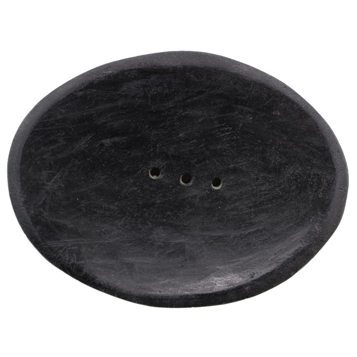 Ovale Seifenschale aus schwarzem Marmor - Oval, schwarzer Marmor