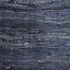 Dark gray recycled leather rag cushion cover with woven mosaic pattern for a standard cushion in two colours