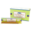 Satya incense sticks in a light green and white box with red lettering featuring himalayan jasmine scent