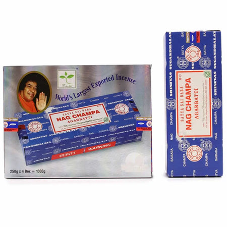 Blue and white packaged satya nag champa champa incense sticks 250g made of natural agarbatti material