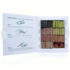 White box with seven earthy incense smudge bricks labeled with wood types like hickory and cedar for smudging