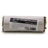 A roll of dried desert sage smudge stick wrapped in white paper with a black aw artisan smudges label