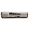 A rolled white sage smudge stick about 15cm long wrapped in paper with a black and white label