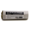 A smudge stick bundle of white sage and eucalyptus wrapped in a paper sleeve with printed labeling measuring 10cm