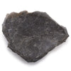 Stone soap dish made of dark gray natural marble with smooth slightly translucent surface and subtle veining