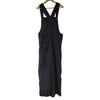 The Window, Milford Haven black jumbo cord dungarees featuring rear patch pockets and adjustable straps.
