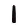 The Window, Milford Haven polished black tourmaline six-face obelisk crystal point for meditation and home decor.