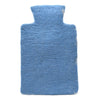 The Window, Milford Haven blue handmade wool felt hot water bottle cover with a soft textured finish