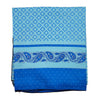 The Window, Milford Haven recycled sari scarf in shades of blue with paisley and geometric patterns