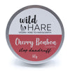 The Window, Milford Haven Wild Hare Cherry Bonbon solid shampoo bar in a 60g travel tin with castor oil